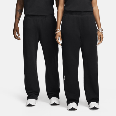Nike NOCTA NOCTA Fleece CS Open-Hem Tracksuit Bottoms - Black - Cotton/Polyester