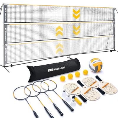 22FT Portable Pickleball Badminton Volleyball Net Set All-in-One Net System