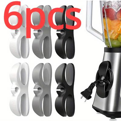 TEMU 6pcs 1 Tpu Organization Clip Kitchen Appliances, Management Bracket, Wire Wrapper, Suitable Fryer, Blender, Coffee Maker-storage Solution Without Battery