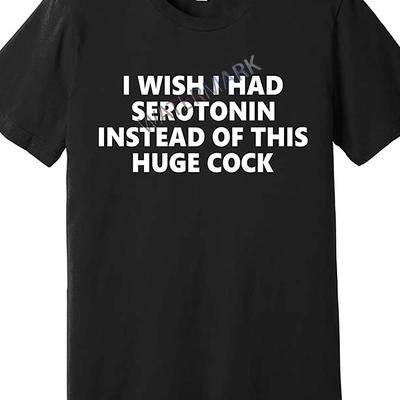 TEMU Funny 'i Wish ' Men's T-shirt- Premium, Short Sleeve, Crew Neck, Relaxed Fit- Black Image