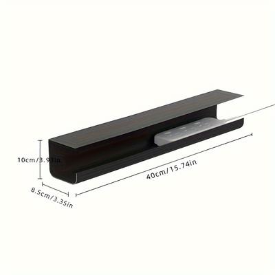 TEMU Desk Cable Management Box, Desk Cable Management Tray, Clutter And Desktop Cable Organizer, Desk Cable Management Kit (black) Image