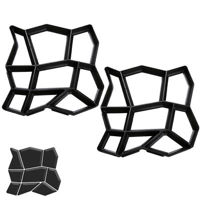 TEMU Diy Concrete Mould Mould Paving Mould Walkway Casting Mould Concrete Template Paving Template Plastic, For Stepping Lawn Image