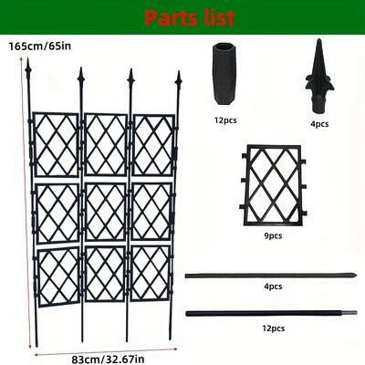 TEMU Horticultural Screen Climbing Trellis Is Used For Climbing Plants And Iutdoor Climbing Support Suitable For Roses Vines Flowers And Iron Wire Lotuses Image
