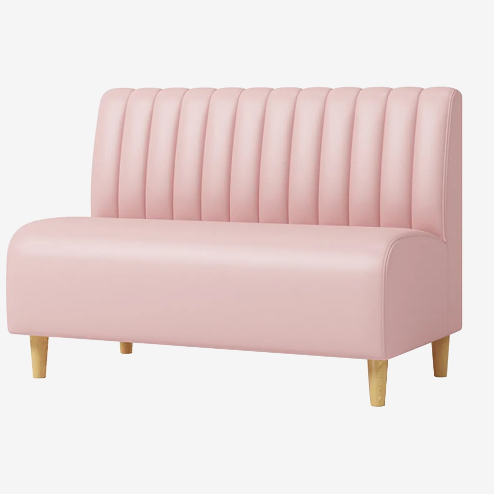 Gastro Sitzbank Dinerbank Sofa Gastronomiemöbel Cafe Bar Restaurants Hotel Einrichtung Stuhl Rosa Image