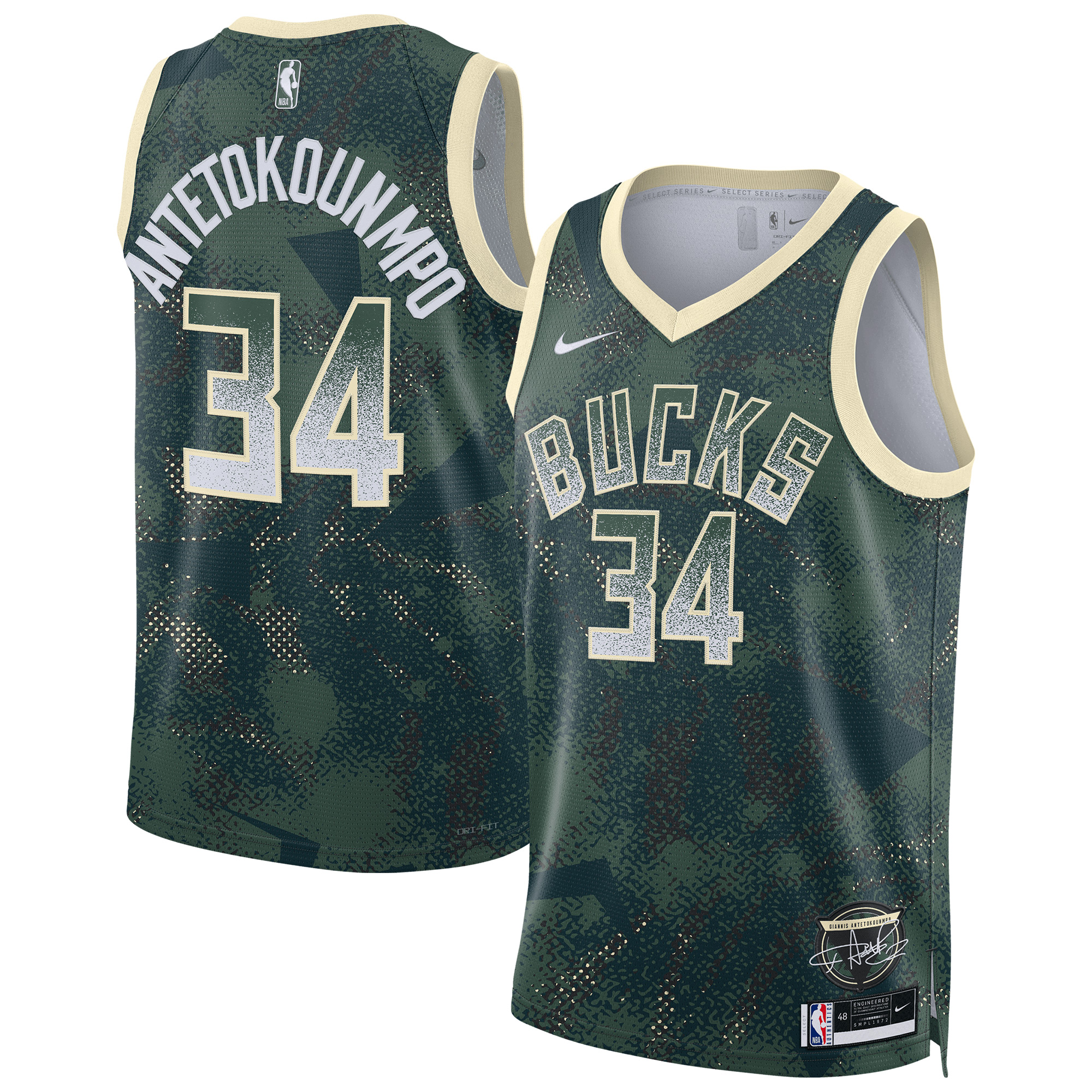 Milwaukee Bucks NBA Nike 2025 Select Series Trikot – Giannis Antetokounmpo – Herren Image
