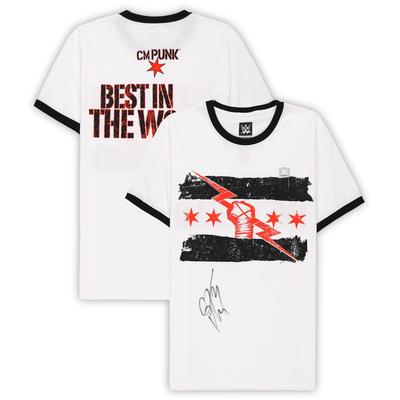 CM Punk Signiertes gerahmtes Ringer-T-Shirt Image