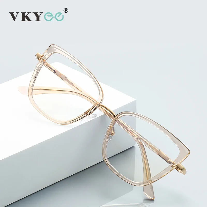 VKYEE Klassische Einfache Mode Neue Schmetterling Design frauen Anti-Blau Licht Lesebrille Anpassbare Rezept PFD3150 Image