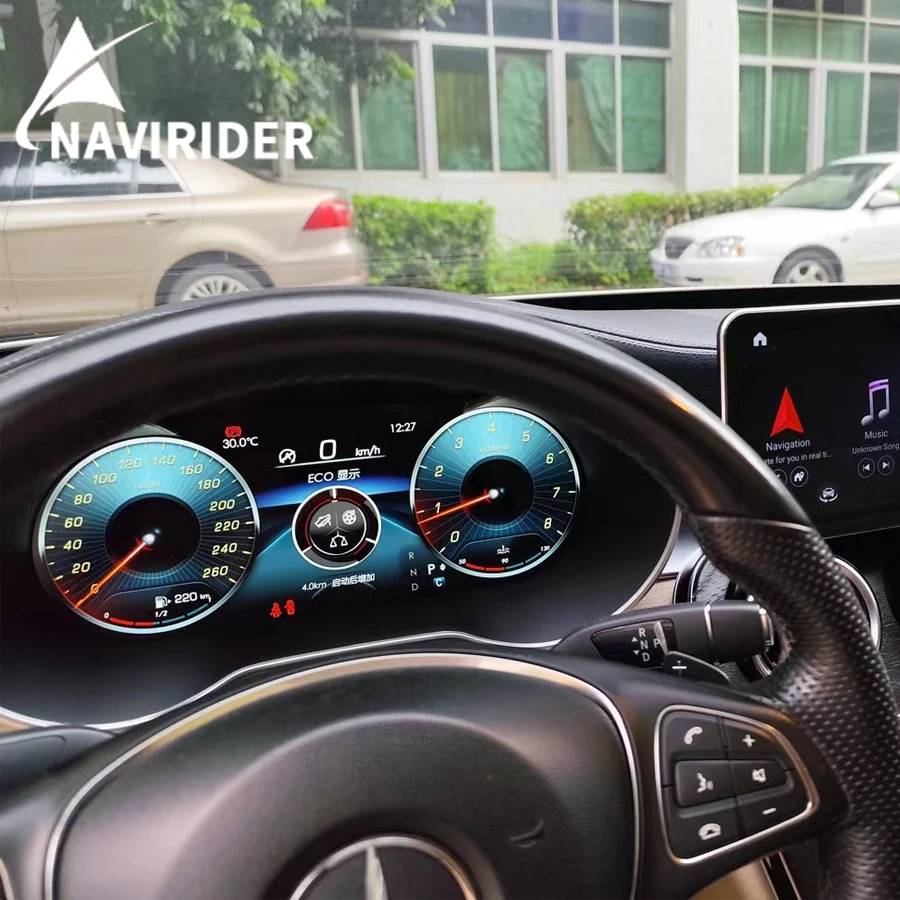 Für Mercedes Benz Glc C-Klasse C Klasse NGT 5,0 12,3 Zoll LCD-Armaturen brett Bildschirm Tachometer Instrument Upgrade Smart Cluster Image