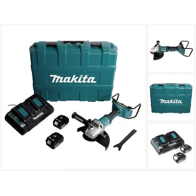 Makita DGA 900 PTKX2 Akku Winkelschleifer 36V ( 2x18V ) 230mm Brushless + 2x Akku 5,0Ah + Image