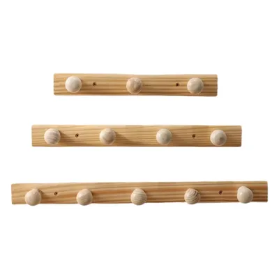 Wooden Coat Hooks Coat Rack Wall Mounted Towel Rack for Entryway Kitchen Wall or