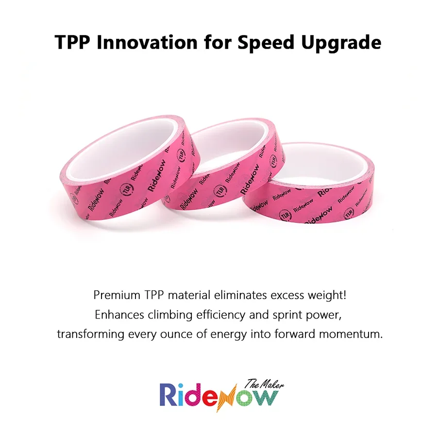 Ridenow Bike Tubeless Tape 10M MTB Tubeless Tire Liner Fahrrad Felgenstreifen Verschleißfestes Felgenband21/23/25/27/29/31mm Image