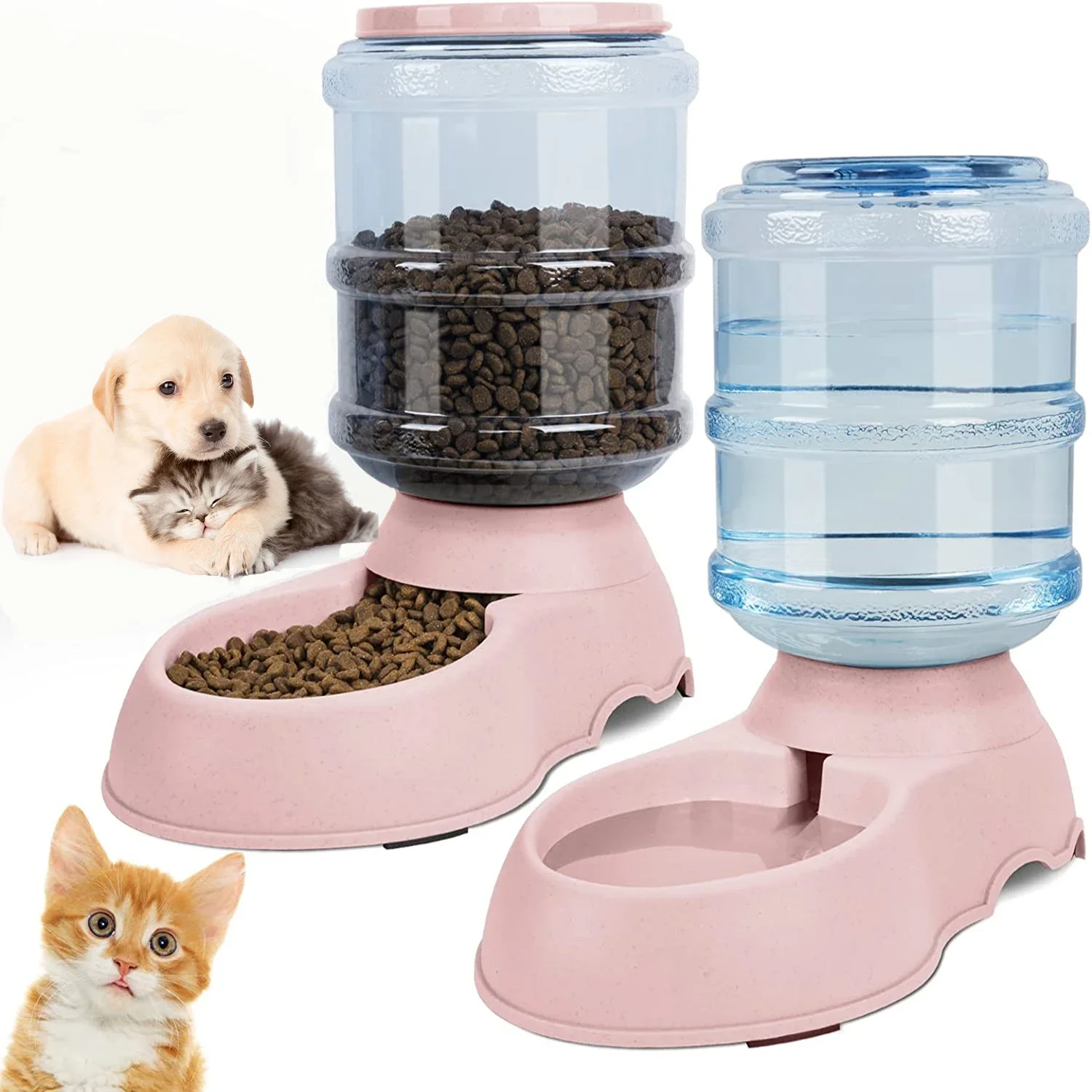 Automatischer Wasserspender, große Kapazität, Futternapf für Haustiere, Futternapf für kleine Hunde, Futternapf für Katzen, Trinknapf für Haustiere, Wassernapf