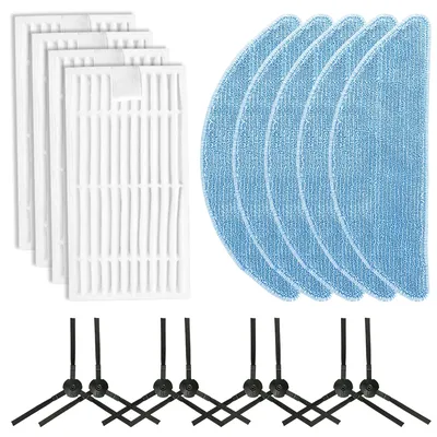 Für ILIFE G9/G9PRO/V9/V9PRO Reinigungstücher Seitenbürste Filter Mopp Tücher Kit Staubsauger Zubehör Hause Reinigungsmittel Image