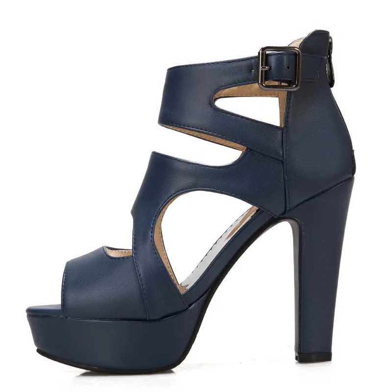 Sexy Offene spitze Sommer Sandalen Schuhe Für Frauen Mode Schnalle High Heels Plattform Rot Weiß Gelb Party Schuhe Dame Stiefeletten