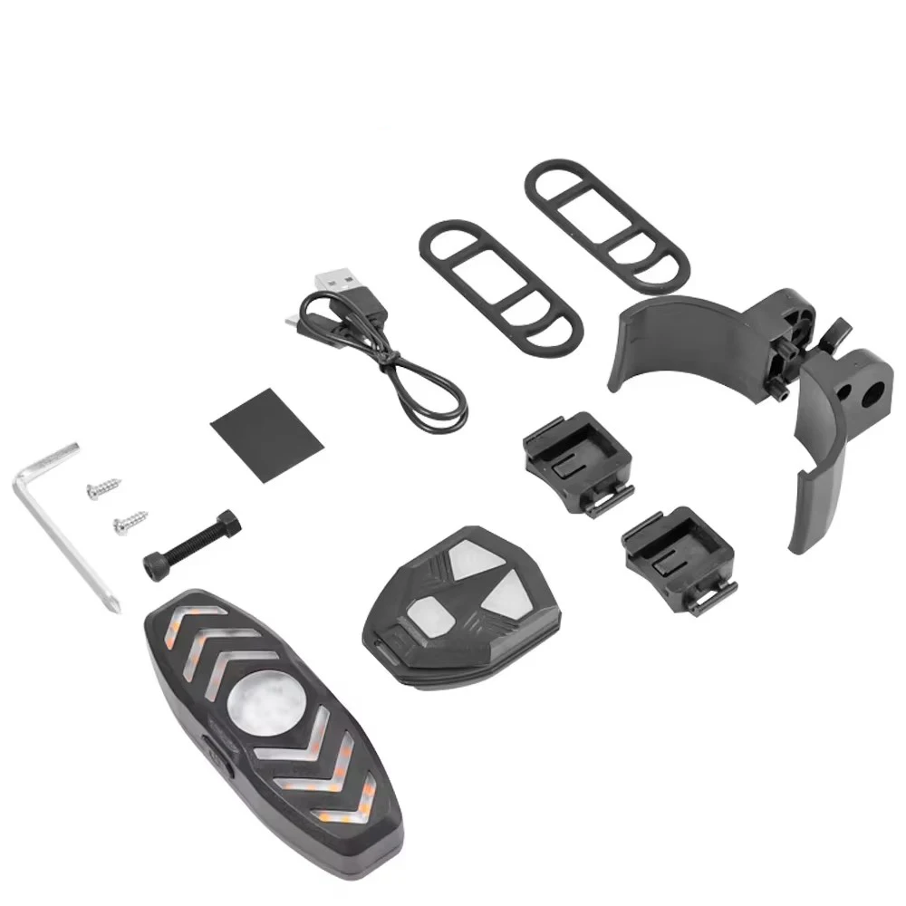 Für Ninebot Max G30 Rücklicht Blinker Fernbedienung Blinkende Rücklicht mit Hupe Elektrische Roller Licht USB Aufladbare Image