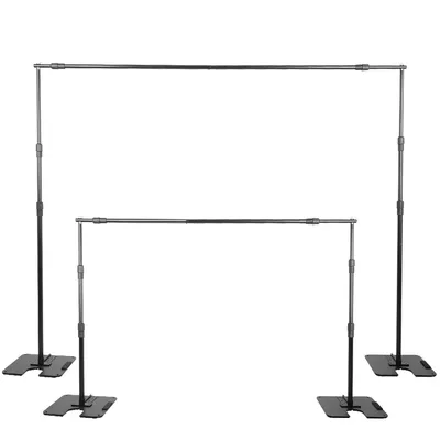 SH Double-Crossbar Backdrop Background Stand Frame Support System For Photography Photo Studio Video Muslin Green Screen