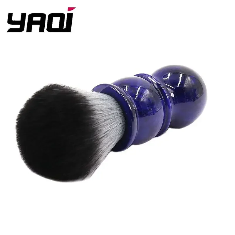 Yaqi 24 mm Herren-Synthetik-Friseur-Rasierpinsel, Holz-Wolf-Farbe, Kunsthaar für Gesichtsrasur, Männer-Rasierprodukte Image