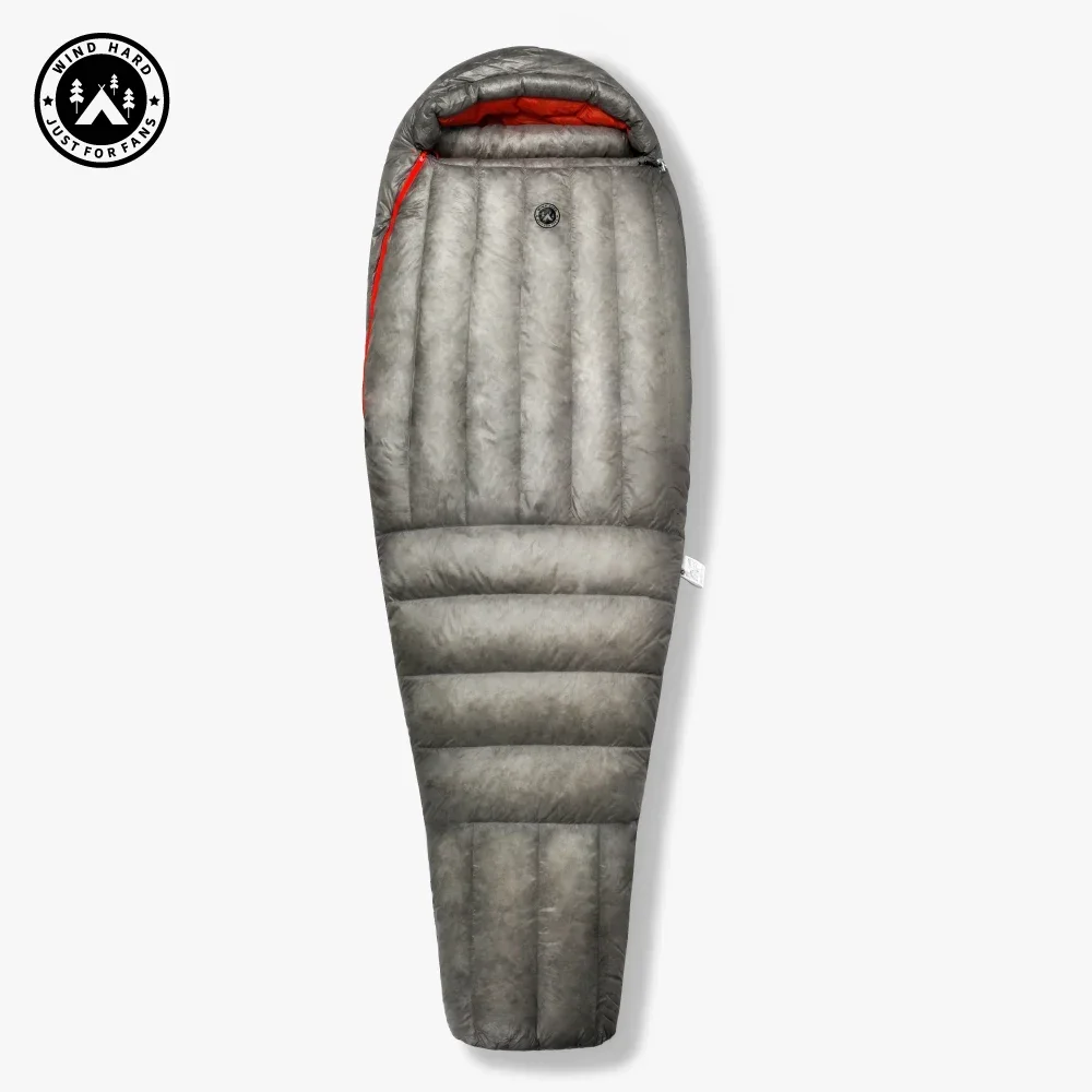 AEGISMAX Wind Hard Dusk Upgrade 7D Nylon DWR 800FP Ultra Dry Down Pro Ultraleichter Schlafsack Camping und Wandern für Männer und Frauen Image