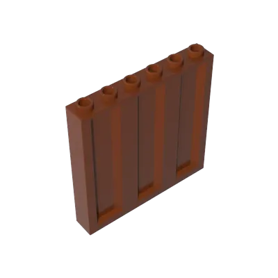 Gobricks MOC 10 Stück 23405 Panel-Steine, 1 x 6 x 5 Teile, vertikal gewellt, technischer Baustein, Bündel, Teile, Montage, kreativ Image