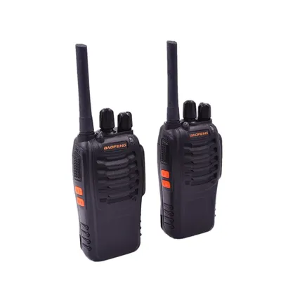 2 x baofeng 88e walkie talkies pmr446 uhf band 16 kanäle usb ladegerät frs radio lizenzfrei camping familie kinder schinken radios