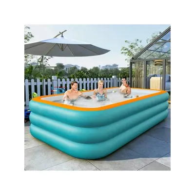 1 piece of super large family ocean giant inflatable swimming pool - fast inflation, durable design, perfect for outdoor backyar