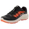 Trailrunningschuh SALOMON "ALPHAGLIDE", Gr. 42,5, schwarz, rainy day, rot orange, Synthetik, Textil, sportlich, Schuhe, wasserdicht