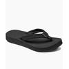 Sandale REEF "REEF CUSHION BREEZE", Gr. 42,5, schwarz (schwarz, schwarz), Synthetik, sportlich, Schuhe
