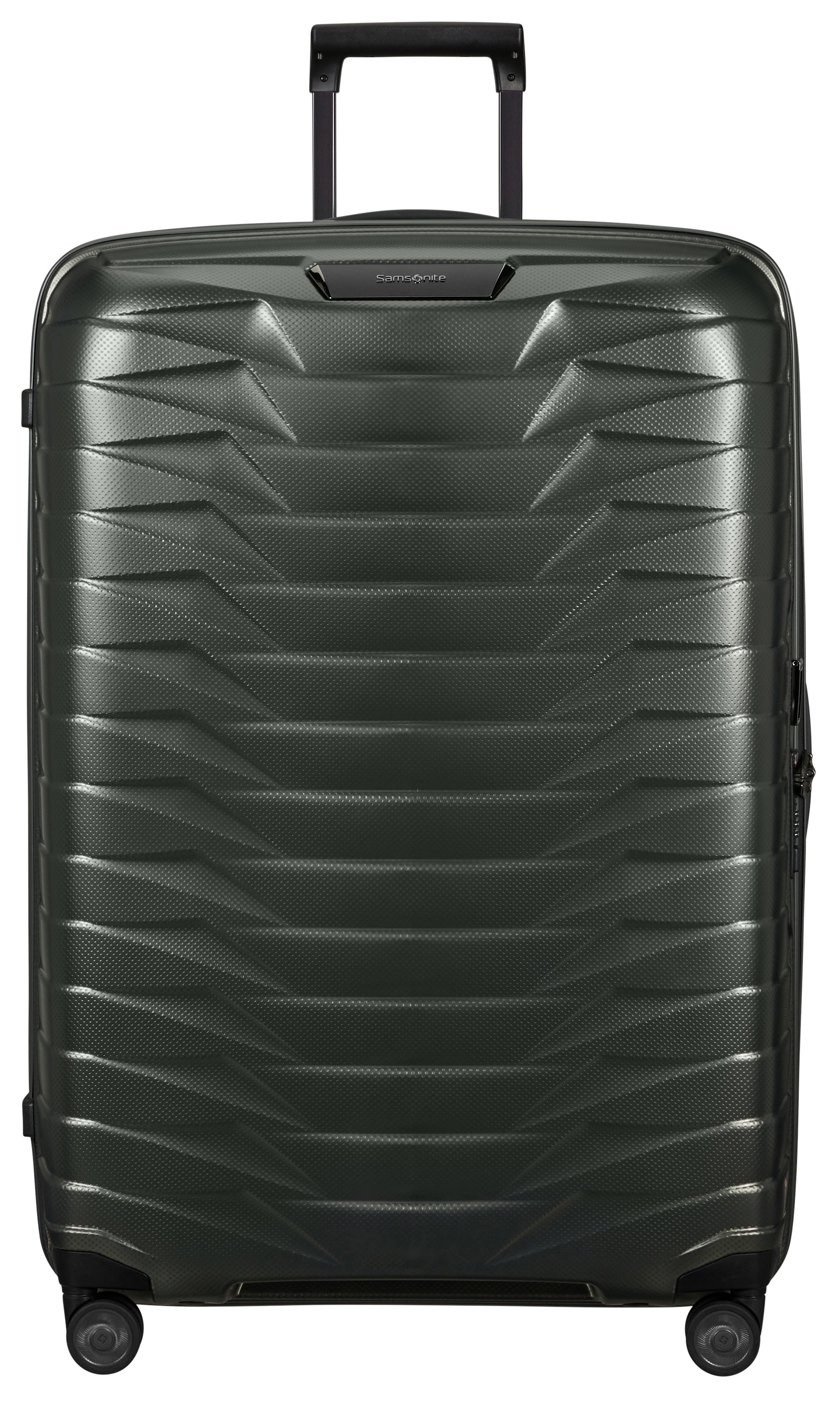 Hartschalen-Trolley SAMSONITE "PROXIS, verschiedene Größen und Farben", Herren, Gr. 125 l, grün (matt ivy), Polypropylen, unifarben, festlich, Koffer, Trolley Reisegepäck Hartschalenkoffer Reisekoffer TSA-Zahlenschloss