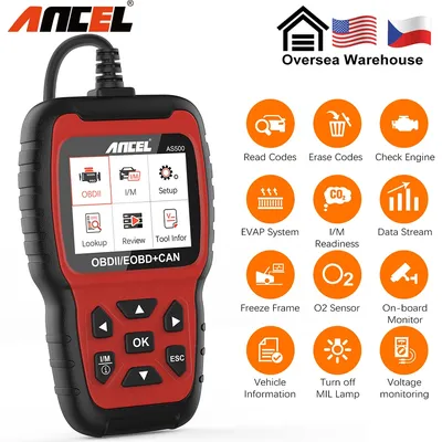 Ancel AS500 OBD2 Scanner Engine Code Reader OBD Auto Diagnose Car Diagnostics Tool Lifetime Free