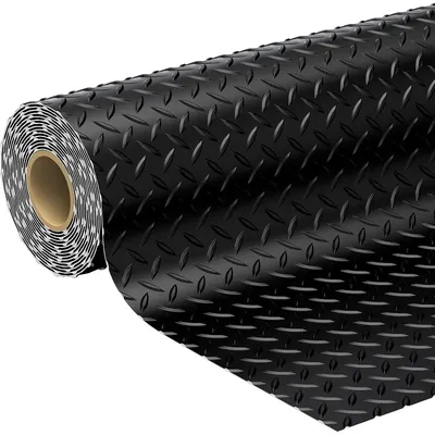 7.8 x 20 FT Garage Floor Mat, 2.8mm Thickness Diamond Plate Vinyl Garage Flooring Roll for Under