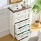 Farmhouse 5 Drawer Dresser, Tall Dressers for Bedroom, Wood Chest of Drawers