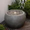 Garden Water Fountain Outdoor Large Round Water Feature Indoor with Lights & Pump and Pebbles,