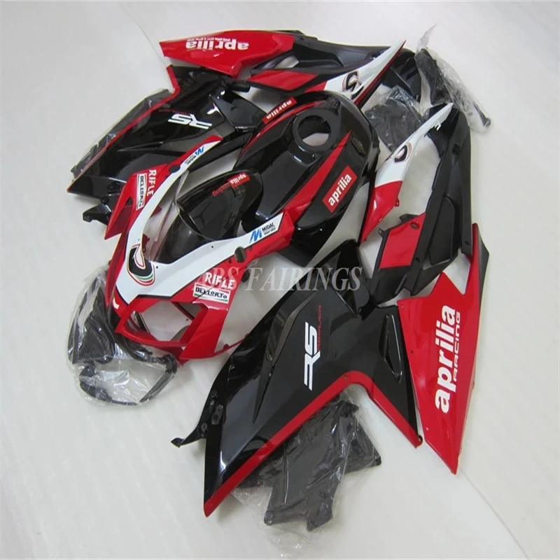 Nuovo kit carene ABS adatto per Aprilia RS125 RS4 50 125 2006 2007 2008 2009 2010 2011 06 07 08 09 10 11 Set carrozzeria Rosso personalizzato
