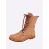 Schnürstiefelette ANDREA CONTI, Damen, Gr. 39, braun (camel), Leder, Glattleder, Rindsleder, modisch, Schuhe