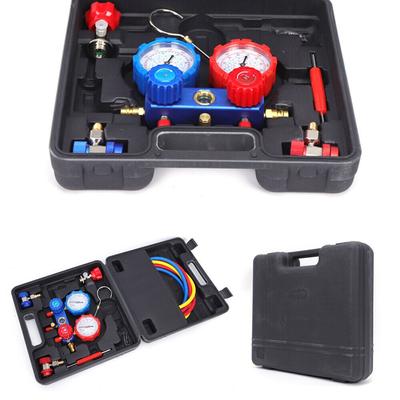 TEMU R134a Air Conditioning Technician's Tool Kit With 60ft Hoses, Pressure Adapter, Quick Connect Fittings & Fluid - Complete Set For Auto Ac Repair Image