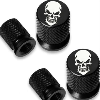 TEMU Set Of 4 New High-end Stylish Valve Stem Caps In Colors, , . Suitable For Tires Of Cars, Trucks, Bicycles, And Motorcycles. Image