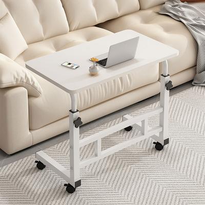 TEMU Ergonomic Adjustable Height Standing Desk, Mobile Computer Desk With Universal Wheel, Stable And Comfortable, Sturdy And , Easy To Assemble, Spacious Study Table, Suitable For Home Office, Sofa Image