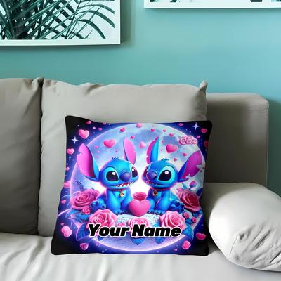 TEMU 1pc Pillowcase Custom Stitch Sewing Pin Cushion Cover Sewing Head Pillow Case Pillow Case Anime Cute Pillow Case Home Decoration Gift, Single Sided Design, Pillow Not Included Image