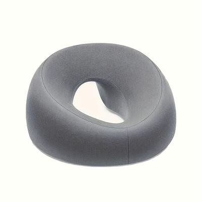 TEMU Soft O-ring Face Pillow For Use – Gray Upholstery, Facial With Zipper Closure, For Adults Image