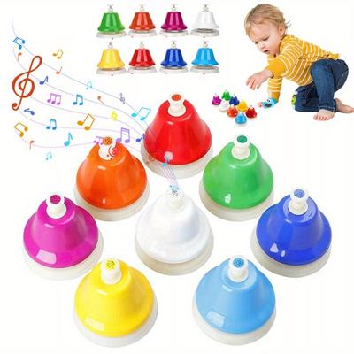 TEMU 8-note Colorful Hand Bell Handbells Set Musical Instrument Musical