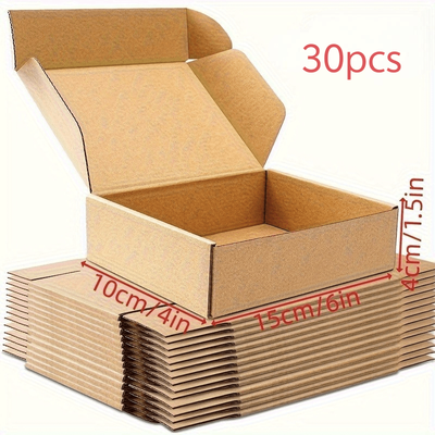 TEMU 20pcs/30pcs Durable Cardboard Mailing Boxes - High Quality, Versatile Image