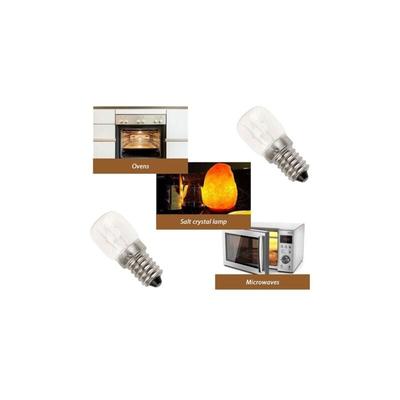 2x E14 Hochtemperaturbirne 500 Grad 25W Halogen-Blasenofenbirne, Image