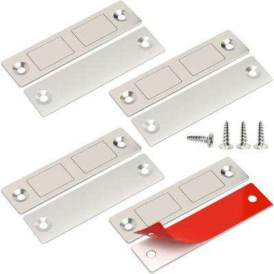 Jalleria - Leistungsstarker Magnet für Schranktüren, 4er-Pack ultradünne Türmagnete für Image