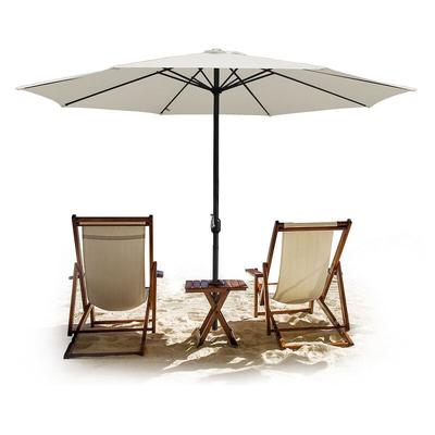 TolleTour 3.5m Sonnenschirm Gartenschirm Wasserabweisend mit Handkurbel Garten UV40+ Balkon Image