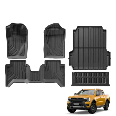 for Ford Ranger 2024 2025 US Version fit 5FT 59.6Bed Car Truck Bed Mat Liner Trunk Bed Liner Black