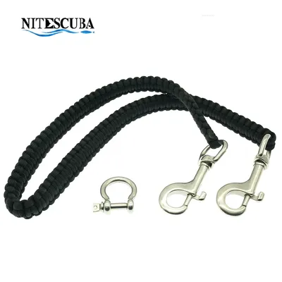 Underwater Camera housing Carry Lanyard Military Grade Parachute Rope Waterproof Case Soft Handle with 2pcs 316 Stainless Steel