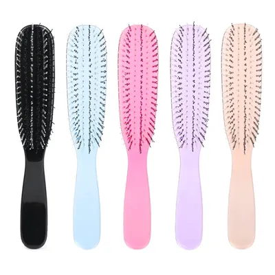Multi-purpose Home Barber Brush Massage Comb Define Styling Brush Beard Comb Styling Detangling Brush ﻿Box Packed Styling Tools