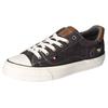 Sneaker MUSTANG SHOES, Damen, Gr. 37, grau (anthrazit), Textil, Lederimitat, sportlich, Schuhe, Freizeitschuh, Halbschuh, Schnürschuh, mit Gummikappe