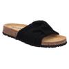 Pantolette ROHDE "MILANO", Damen, Gr. 42, schwarz, Veloursleder, klassisch, Schuhe, Sommerschuh, Strandschuh, Urlaubschuh, Schlappen, Hausschuh