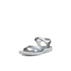 Trekkingsandale ECCO "ECCO CRUISE II", Damen, Gr. 41, silber (silberfarben), Leder, sportlich, Schuhe, Outdoorschuh, Sommerschuh, Freizeitsandale, mit Klettverschlüssen